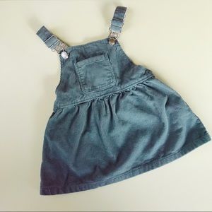 Zara Corduroy Overall Dress